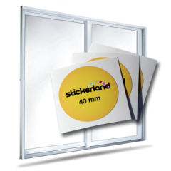 Runda fönsterklistermärken 