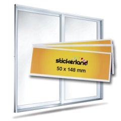 Rektangulära fönsterklistermärken 