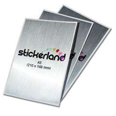 A-format aluminiumklistermärken