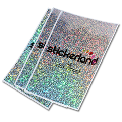 A-format metal flake klistermärken