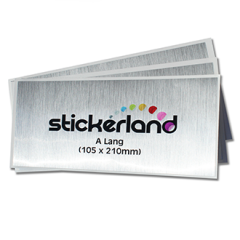 Rektangulära aluminiumklistermärken