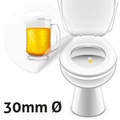 Ölsejdelsmärken för toalett