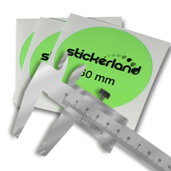 Egen storlek neongröna klistermärken