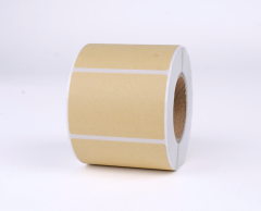 Firkantet kraft klistermærker uden tryk, 60x40mm, 500 stk.