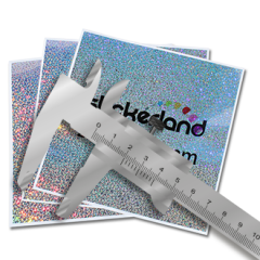 Egen storlek: Metal Flake klistermärken