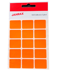 Neon orange etiketter