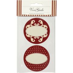 Klistermärken runda 65mm