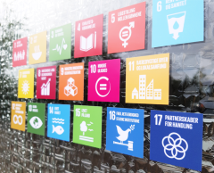 FN:s Globala Mål återanvändbara klistermärken